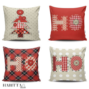 Kit com 4 Capas para Almofada Decorativa de Nata