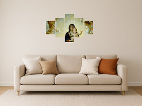 Quadro Mosaico Religioso Jesus — Decoração de Fé e Inspiração para Seu Lar