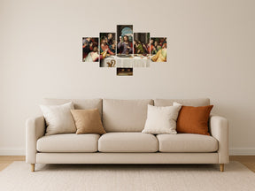 Quadro Mosaico Religioso Jesus — Decoração de Fé e Inspiração para Seu Lar