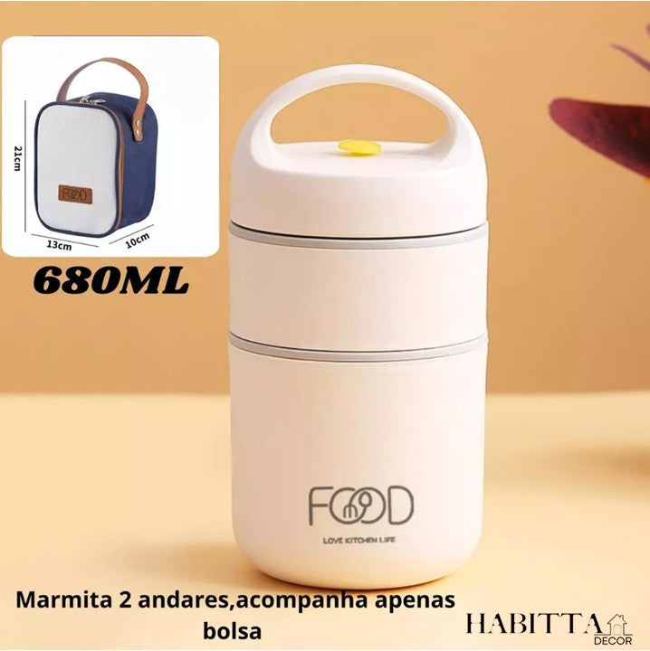 Lancheira de aço inoxidável 304