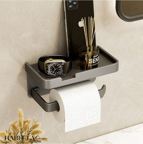 Suporte de Papel Higiênico Premium com Apoio para Celular