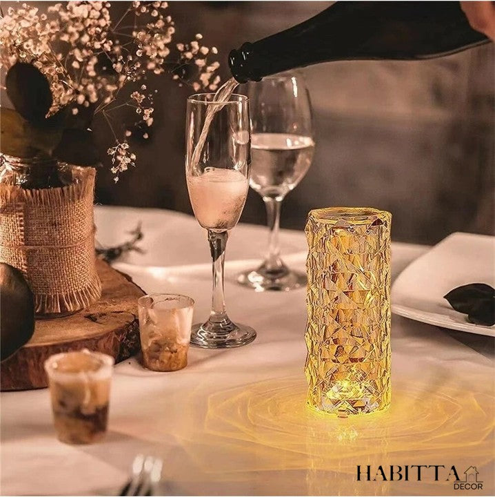 Luminária de Cristal em LED 16 Cores Projetor