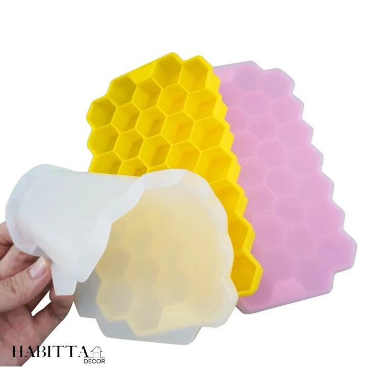 Forma De Gelo 37 Cavidades Formato Favo Mel