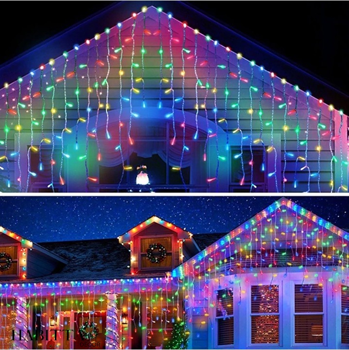 Pisca Pisca Cascata de Natal com 400 LEDs e 8 funções
