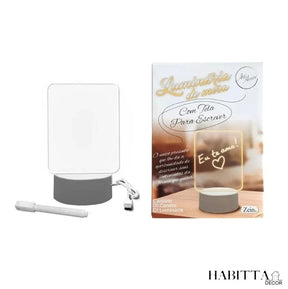 Luminária Criativa de Mesa para Anotações