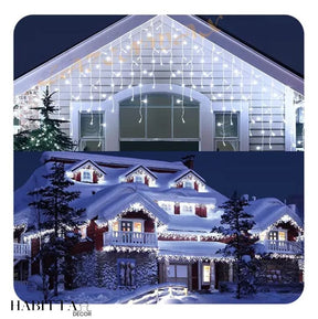 Pisca Pisca Cascata de Natal com 400 LEDs e 8 funções