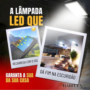 Refletor LED solar com sensor de movimento - IlumiMax