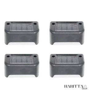 Kit Balizador de Escada - Luz de Sobrepor para Jardim Externo com Energia Solar