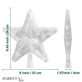 Estrela LED Topo de Árvore 23cm