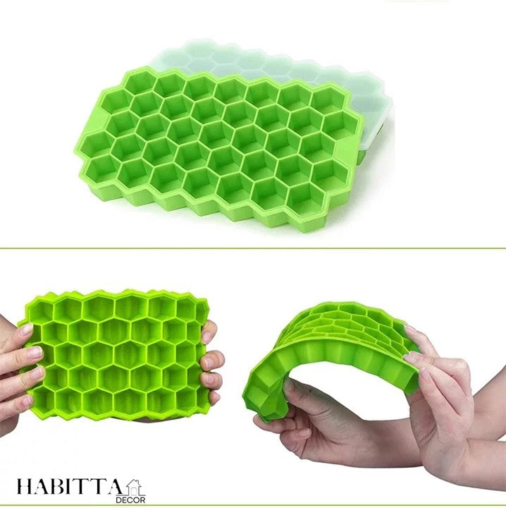 Forma De Gelo 37 Cavidades Formato Favo Mel