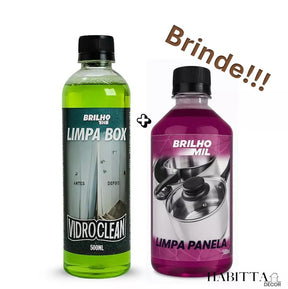 Limpa Vidro de Box Blindex - Removedor de Chuva Ácida 500ml + Brinde!