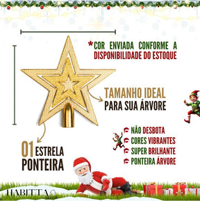 Kit Completo com Árvore de Natal Decorada