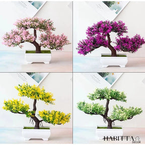 Planta artificial bonsai 25cm realista para decoração