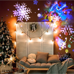 Projetor LED Natal Laser Jardim Desenhos Natalinos