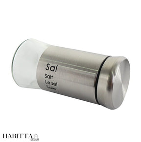 Conjunto de Saleiro Pimenta em 2 Peças Inox