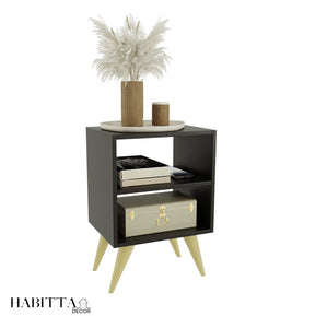 Mesa de Cabeceira Retro Palma