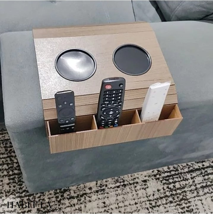 Esteira Suporte Porta Copos e Controle para Sofá