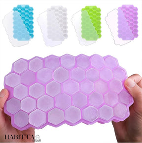 Forma De Gelo 37 Cavidades Formato Favo Mel
