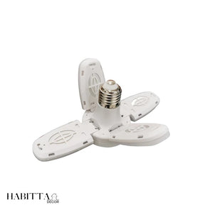 Lâmpada LED dobrável em forma de ventilador