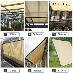 Tela Toldo Shade 90% Sombra Proteção UV