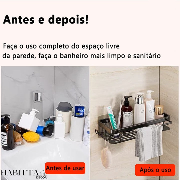Suporte de Shampoo e Sabonete Premium - Sem Furo
