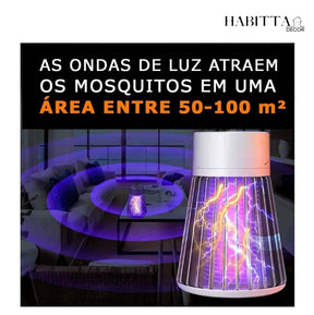 Lâmpada Elétrica Mata Mosquitos Ultravioleta USB Recarregável