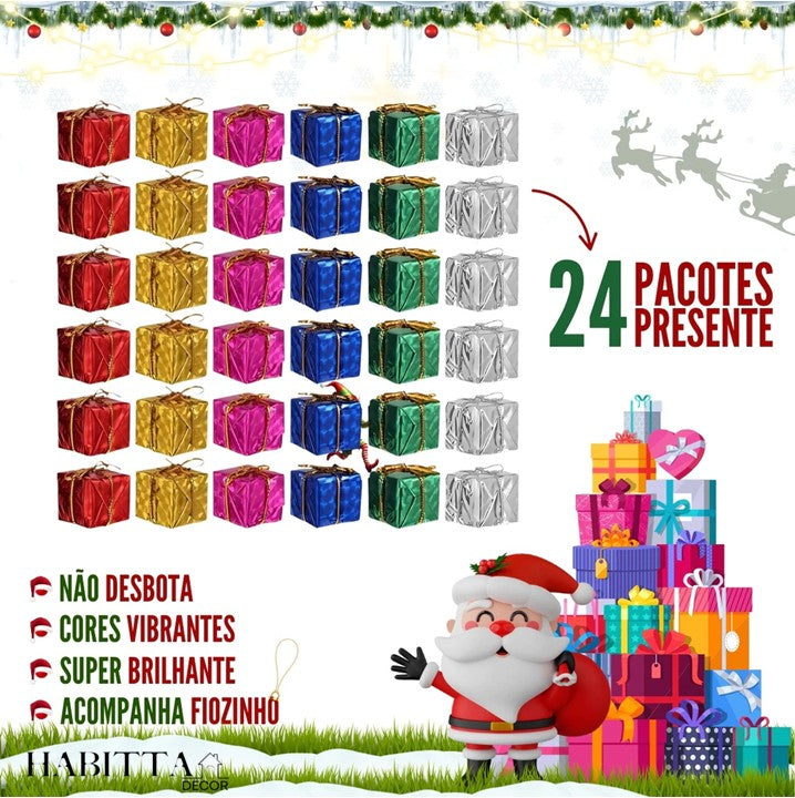 Kit Completo com Árvore de Natal Decorada