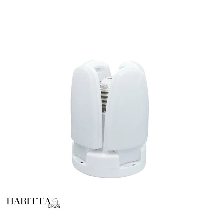 Lâmpada LED dobrável em forma de ventilador