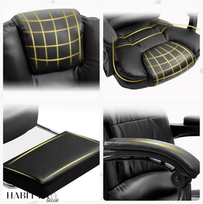 Cadeira de Escritório Presidente com Apoio para os Pés