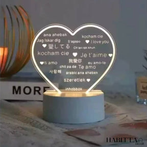 Luminária Criativa de Mesa para Anotações