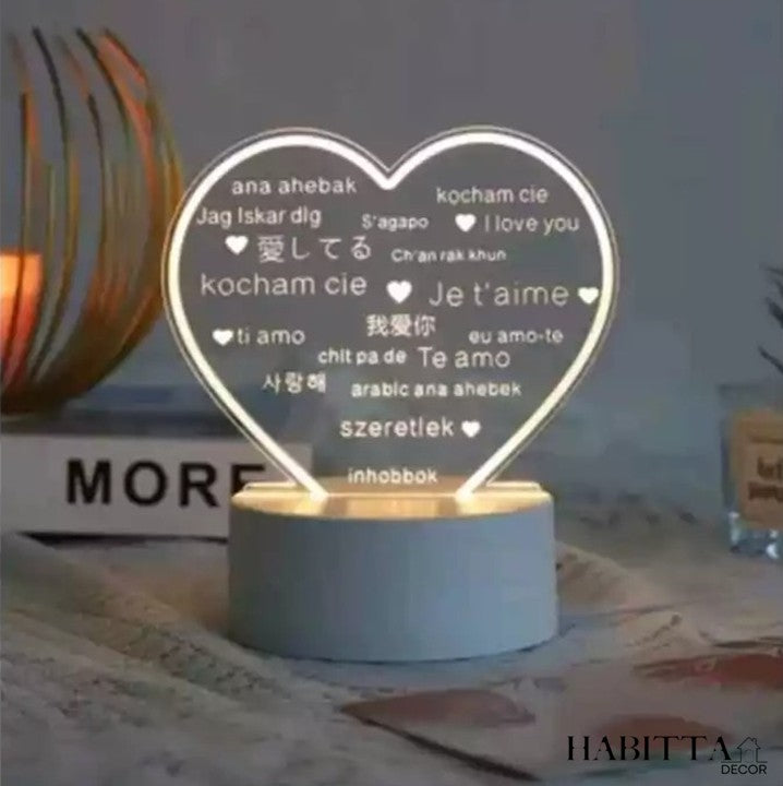 Luminária Criativa de Mesa para Anotações
