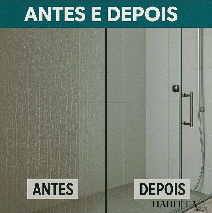 Limpa Vidro de Box Blindex - Removedor de Chuva Ácida 500ml + Brinde!