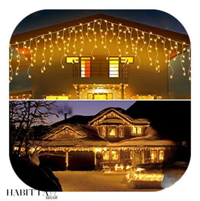 Pisca Pisca Cascata de Natal com 400 LEDs e 8 funções