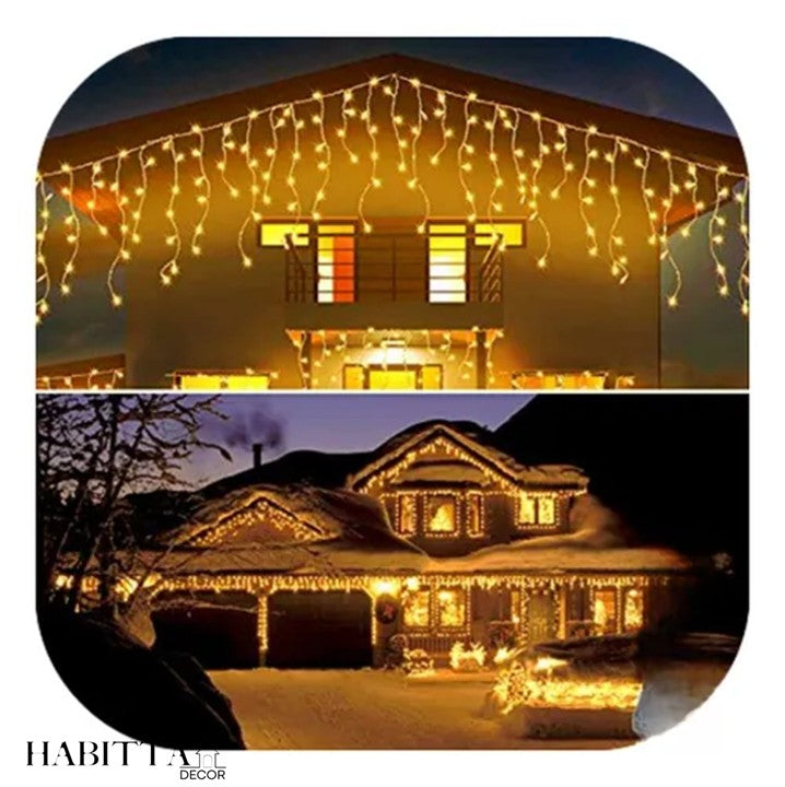 Pisca Pisca Cascata de Natal com 400 LEDs e 8 funções