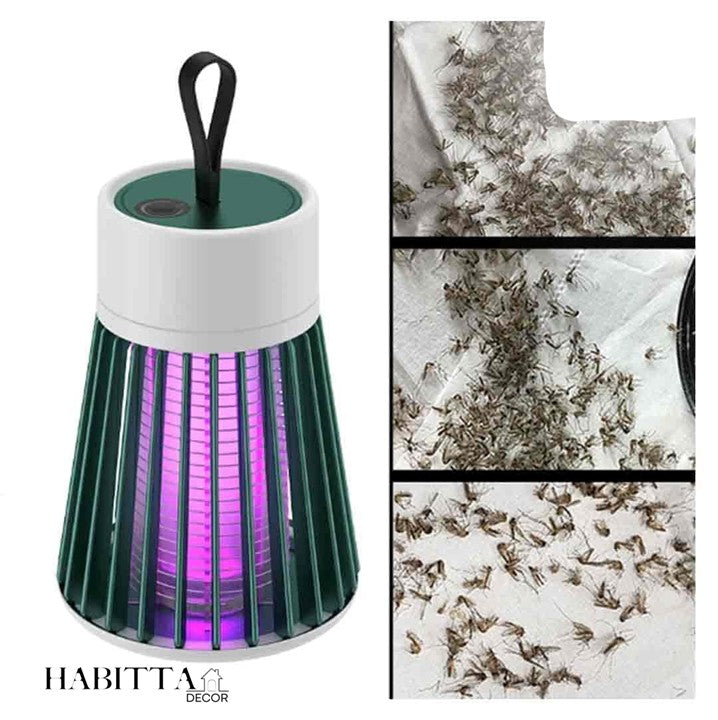 Lâmpada Elétrica Mata Mosquitos Ultravioleta USB Recarregável