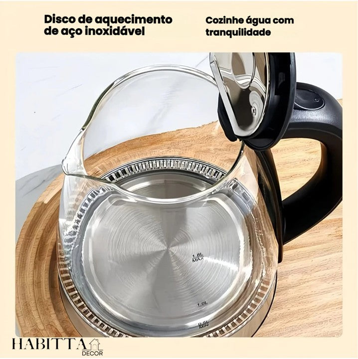 Chaleira Elétrica Jarra 1.8L Vidro
