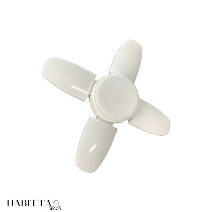 Lâmpada LED dobrável em forma de ventilador