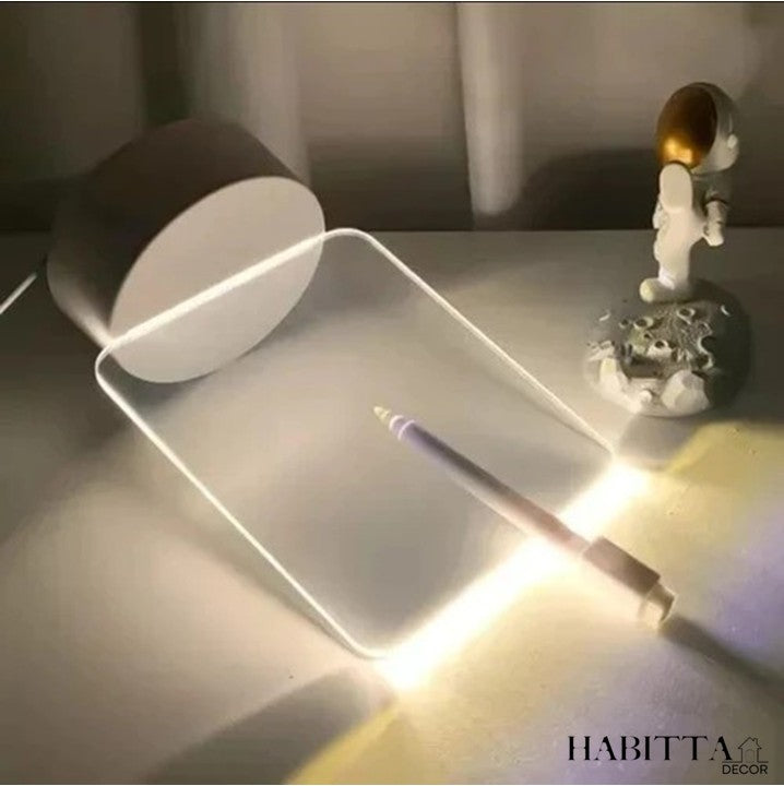 Luminária Criativa de Mesa para Anotações