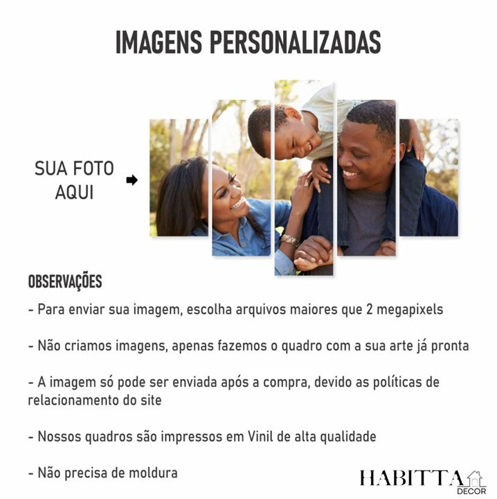 Quadro Decorativo Mosaico - Diversas Opções ou Personalizado