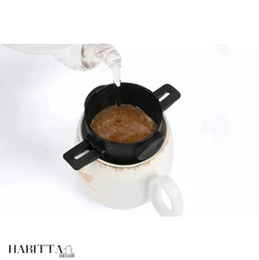 Filtro de café aço inoxidável portátil