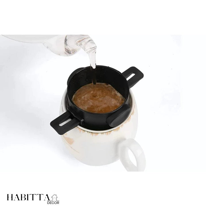 Filtro de café aço inoxidável portátil