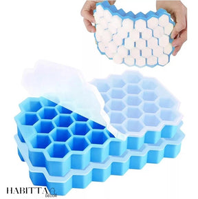 Forma De Gelo 37 Cavidades Formato Favo Mel