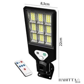Refletor LED solar com sensor de movimento - IlumiMax