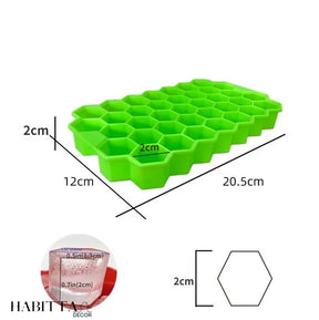 Forma De Gelo 37 Cavidades Formato Favo Mel