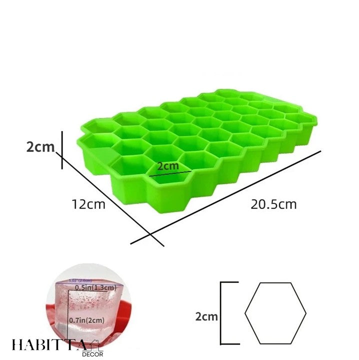 Forma De Gelo 37 Cavidades Formato Favo Mel