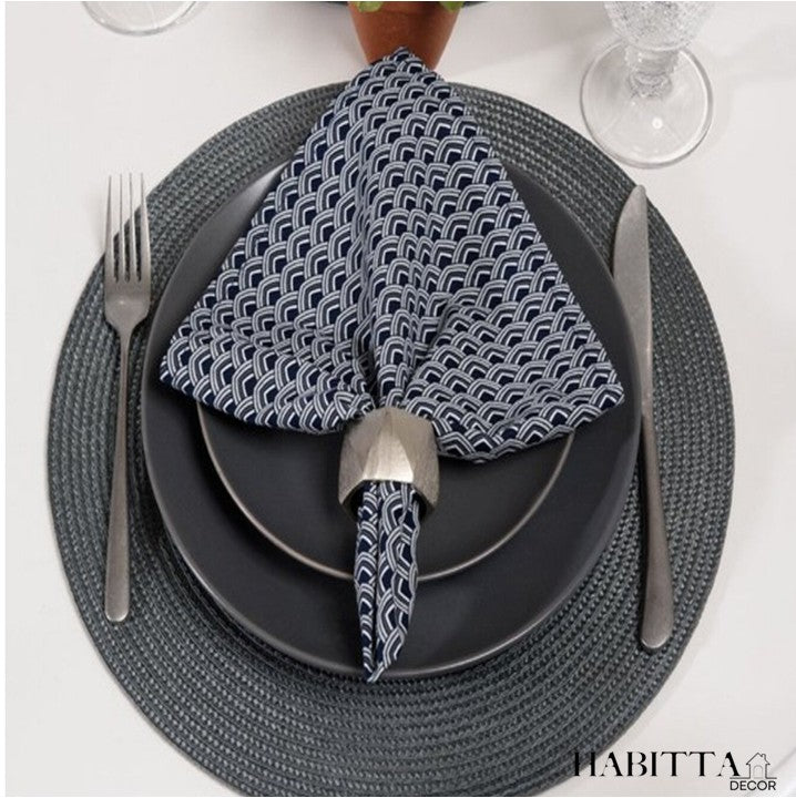 Kit com 6 Peças de Jogo Americano Redondo Sousplat