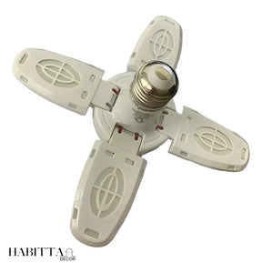 Lâmpada LED dobrável em forma de ventilador