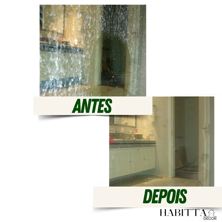 Limpa Vidro de Box Blindex - Removedor de Chuva Ácida 500ml + Brinde!