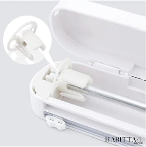 Dispenser e cortador de papel filme PVC