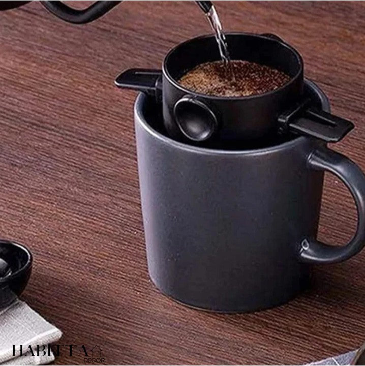 Filtro de café aço inoxidável portátil